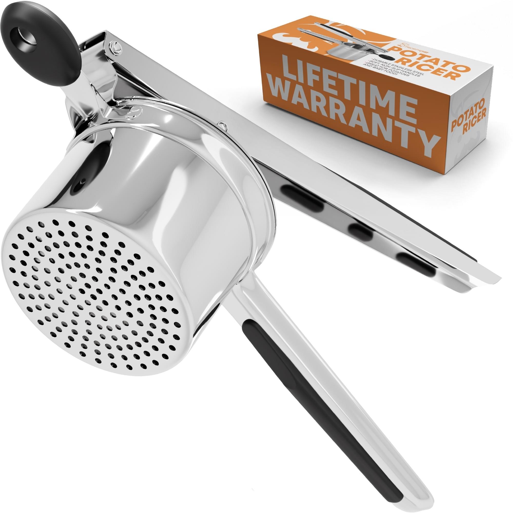 PriorityChef Potato Ricer - 1 Year Warranty Sign up